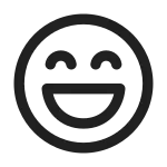 Emoji Laugh SVG Icon